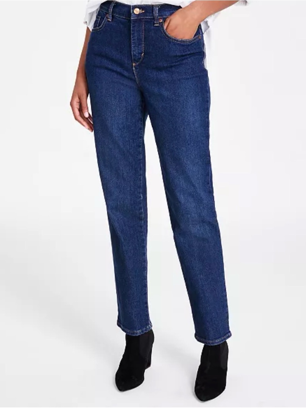 Gloria Vanderbilt Amanda Classic Straight Jeans Dark Wash